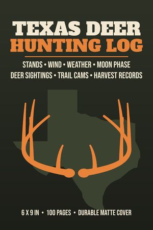 Texas Deer Hunting Log paperback cover